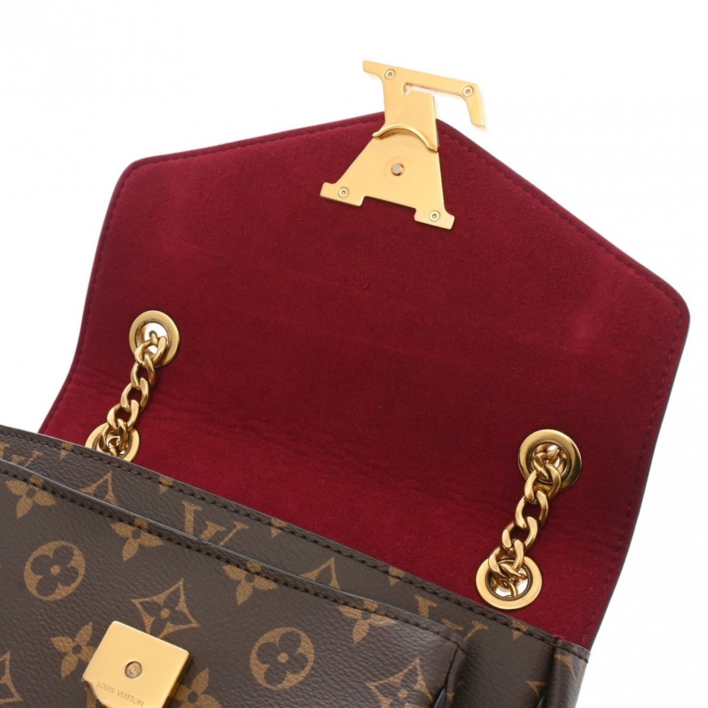 Louis Vuitton Passy Chain Shoulder Brown Black Bag Back - Picture 11 of 15